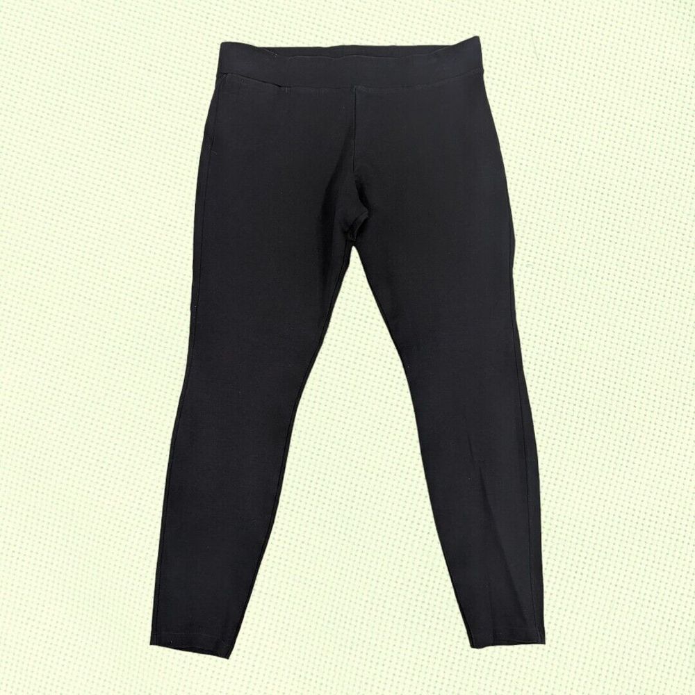 American Giant Pants Women's 14 Black No BS Ponte Pull On Stretch Leggings
